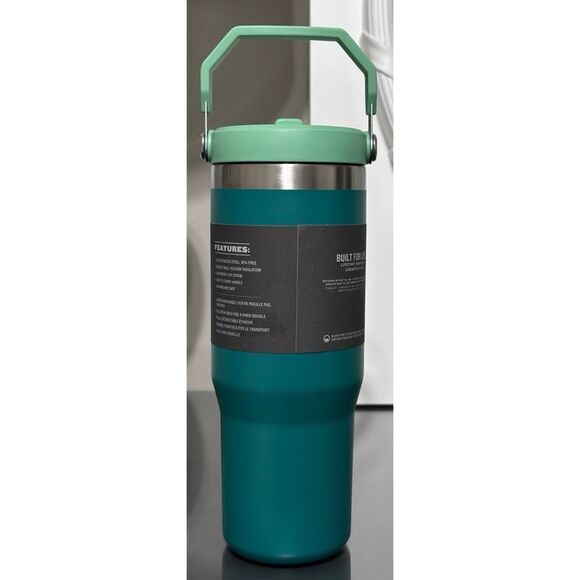 Stanley Ice Flow Flip Straw Tumbler 30oz, ALPINE GREEN - Picture 2 of 4